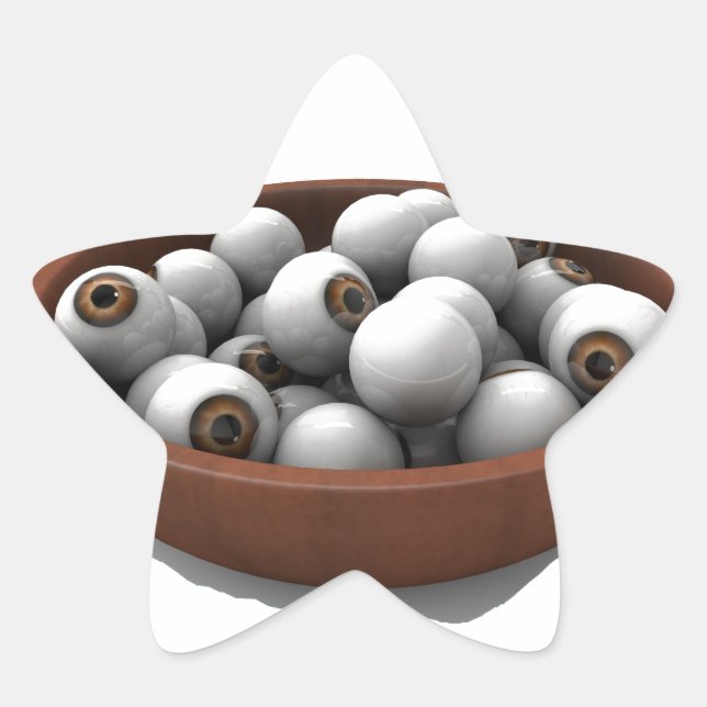 Sticker Étoile billes d'halloween (Devant)