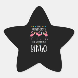 Sticker Étoile Bingo Player, Flamingo, Bingo Balls