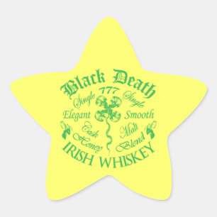 Sticker Étoile Black Death 777 - Honey Irish Whiskey