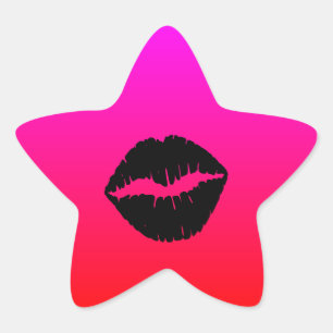 Sticker Étoile Black Smooch