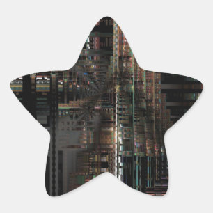 Sticker Étoile BlackTechnology Circuit Board Ordinateur électroni