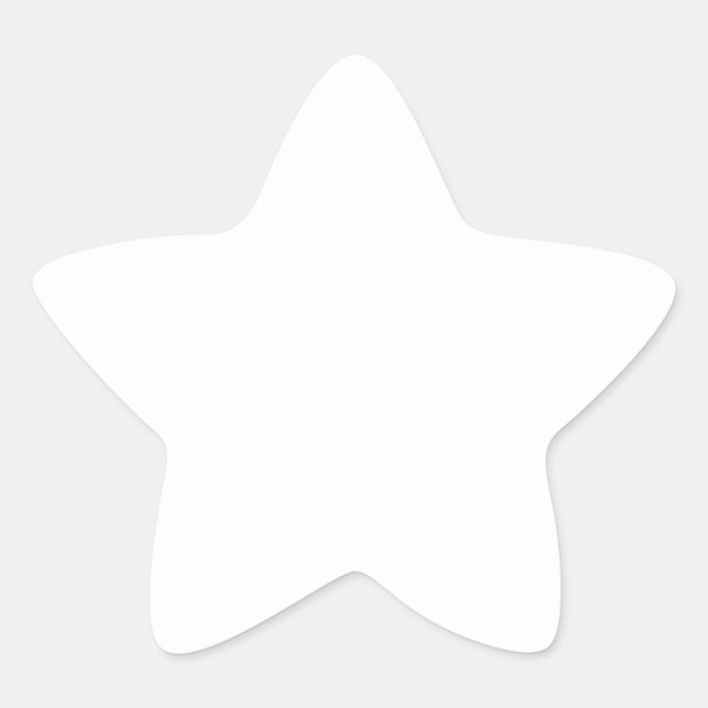 Sticker Étoile Blanc nuptial (Devant)