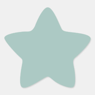 Sticker Étoile Bleu d'oeuf de canard cool - ajouter son propre te
