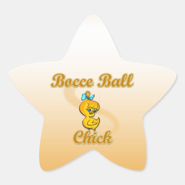 Sticker Étoile Bocce Ball Chick (Devant)