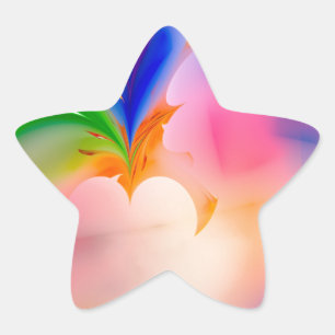 Sticker Étoile Boîte cadeau Big Bow