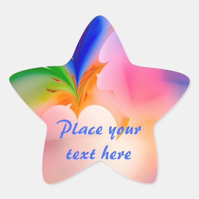 Sticker Étoile Boîte cadeau Big Bow (Devant)