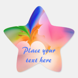 Sticker Étoile Boîte cadeau Big Bow