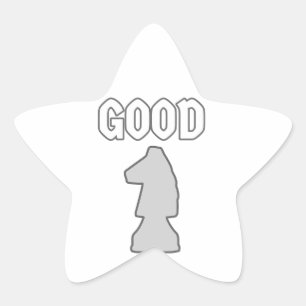 Sticker Étoile Bon Knight Chess Player Cadeau
