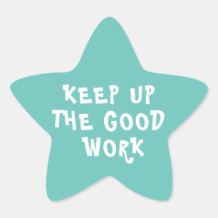 Sticker Étoile Bon Travail Enseignant Encouragement Étoile Sticke
