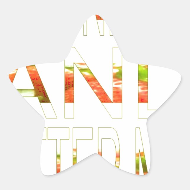 Sticker Étoile Bonne journée et meilleur art nocturne (Devant)