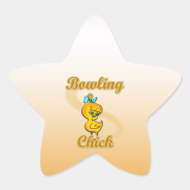 Sticker Étoile Bowling Chick (Devant)