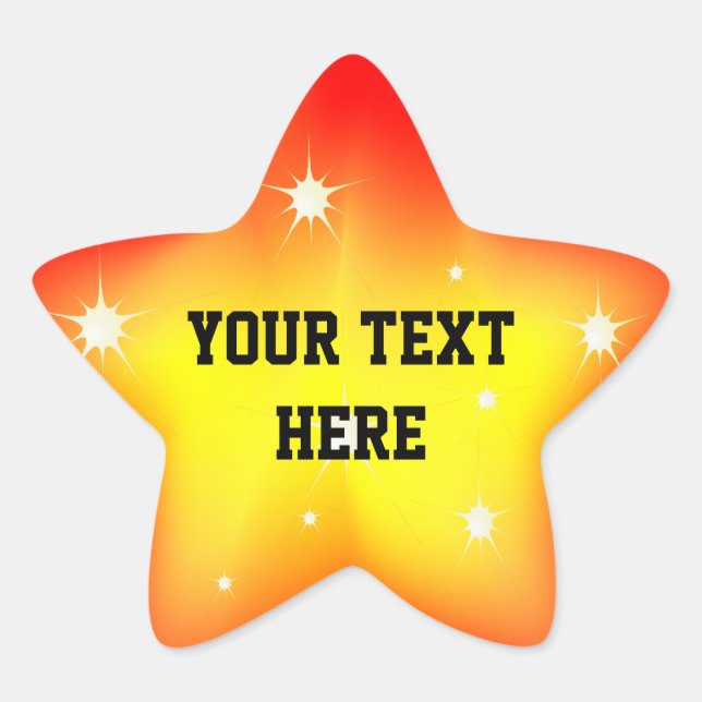 Sticker étoile brillant (Devant)