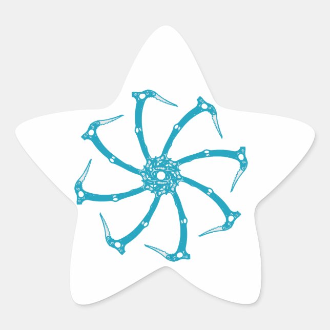 Sticker Étoile Broche de l'outil de glace (Devant)