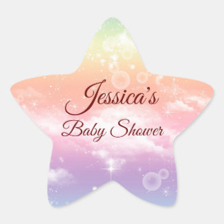 Sticker Étoile Burgundy Twinkle Twinkle Little Star Baby shower