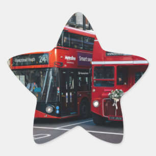 Sticker Étoile Bus Red Double Decker