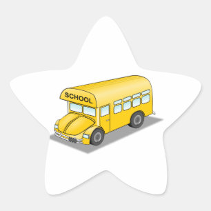 Sticker Étoile Bus scolaire court