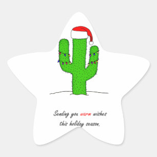 Sticker Étoile Cactus Christmas