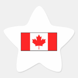 Sticker Étoile Canada - Drapeau canadien