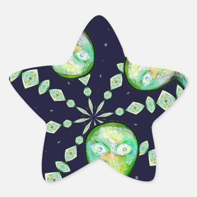 Sticker Étoile capricieux (Devant)