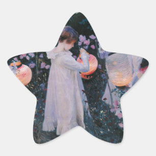 Sticker Étoile Carnation Lily Lily Rose John Singer Sargent Art