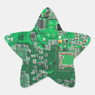 Sticker Étoile Carte circuit imprimé circuit vert PCB