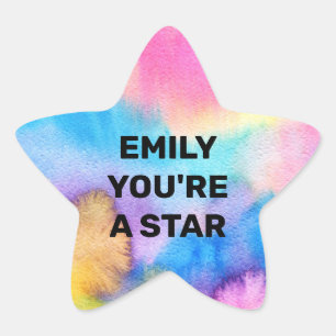 Sticker Étoile Carte de récompense étoile brillante personnalisée