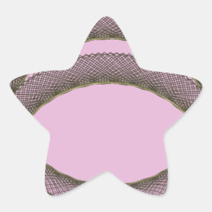 Sticker Étoile cercles se chevauchant dans l'arrière - plan viole