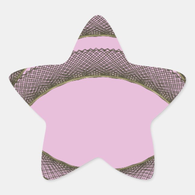 Sticker Étoile cercles se chevauchant dans l'arrière - plan viole (Devant)