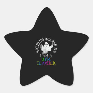 Sticker Étoile C'est mon costume de professeur de gym Éffrayant,