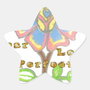 Sticker Étoile Cette nouvelle année semble parfait floral texte a