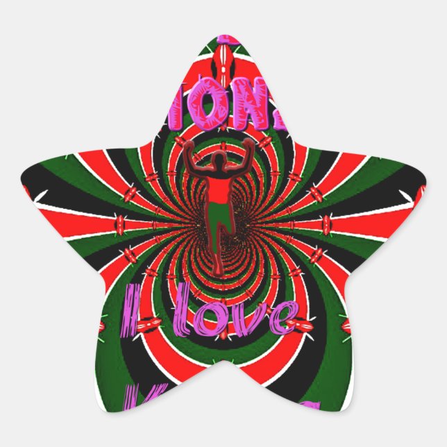 Sticker Étoile Championnats du monde d'athlétisme du Kenya : Drap (Devant)