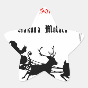 Sticker Étoile Chanter le long de Noël - Carols & Festive Joy