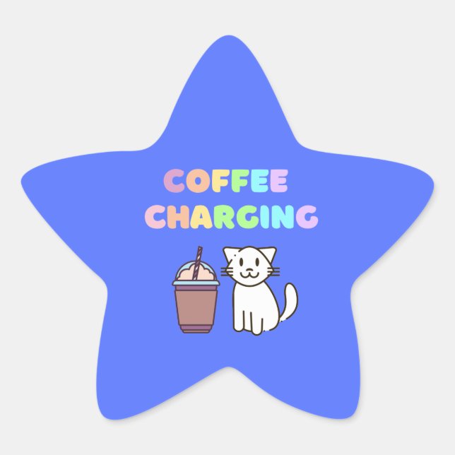 Sticker Étoile charge de café (Devant)