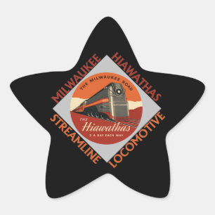 Sticker Étoile Chemin de fer Milwaukee Hiawatha