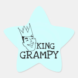 Sticker Étoile Chemises et cadeaux King Grampy