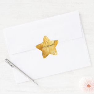 Sticker Étoile Chic Glam Or Jaune