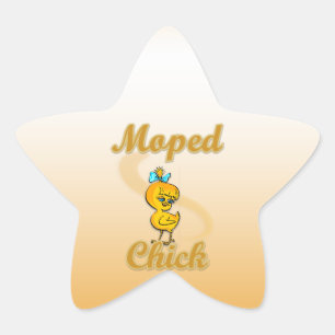 Sticker Étoile Chick à cyclomoteur