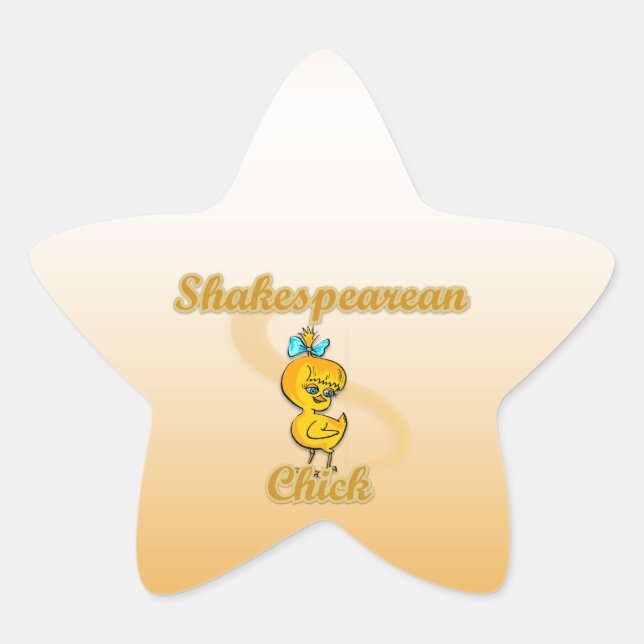 Sticker Étoile Chick Shakespeare (Devant)