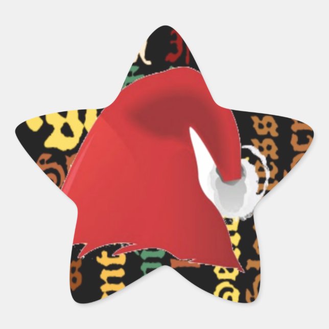 Sticker Étoile Christmas empoisonne Have a Nice Day & a Better Ni (Devant)