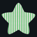 Sticker Étoile Christmas Holly Motif<br><div class="desc">Motif saint de Noël.</div>