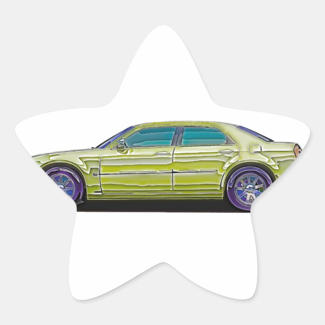 Sticker Étoile Chrysler 300 2006 (Devant)