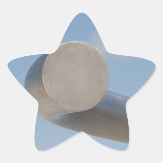 Sticker Étoile Ciel bleu métallique (Devant)