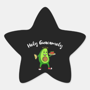 Sticker Étoile Cinco de Mayo Saint Guacamole Avocado Taco Food