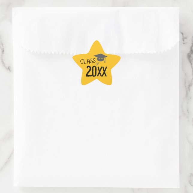 Sticker Étoile Class of 2025 Graduation (Sac)