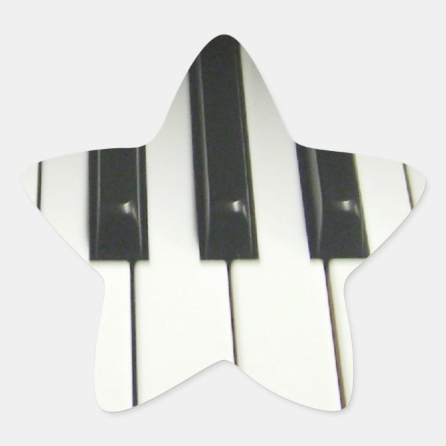 Sticker Étoile Clavier pour piano (Devant)
