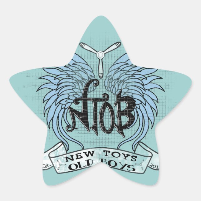 Sticker Étoile Club d'avion RC Vintage (Devant)