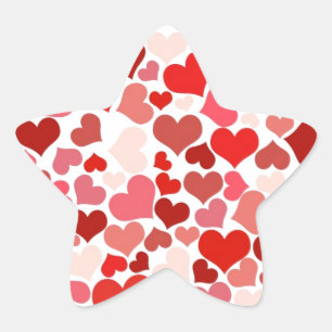 STICKER ÉTOILE CŒURS