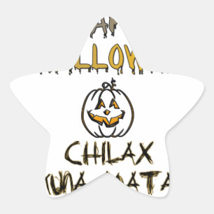 Sticker Étoile Collection Chill et Relaxe Joy Halloween