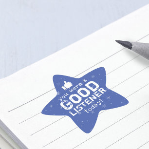 Sticker Étoile Commentaires positifs Bon enseignant à l'écoute