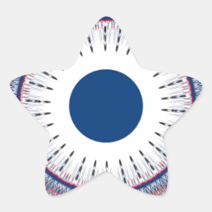 Sticker Étoile Conception élégante des yeux énergétiques : un Mot
